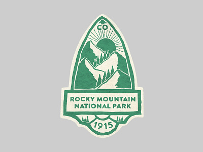 Rocky Mountain National Park art design mountains outdoors photoshop vintage