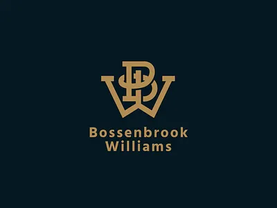 B.W.D classic emblem icon law letter letters logo mark monogram
