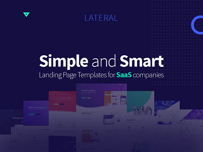 LATERAL Landing page landing page saas landing page saas template