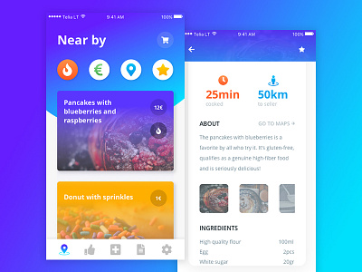 Foodsapp Design app color food foodsapp interface lithuania material sketch ui vilnius