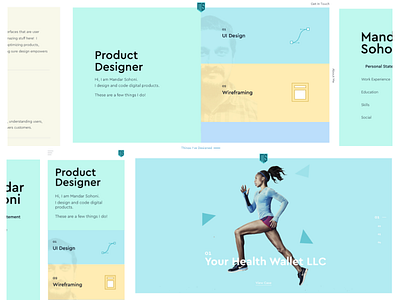 Personal Portfolio Website flat colours logo pastel colours personal branding portfolio responsive design ui design ui inspiration website