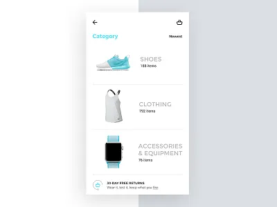 New Barcé concept Category app category clean fashion mobile navi prototyping shoes shop ui women