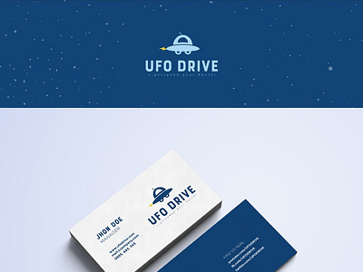 Ufo Drive logo alien car electric car electricity lightspeed rental space ufo wheels