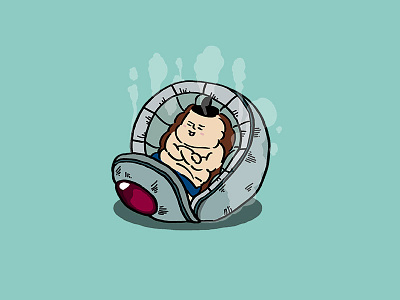 sumo wrestler 4 human illustration man saiyajin spaceship sumo wrestler