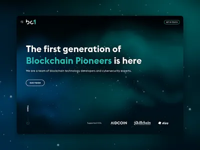 BC1 - Blockchain Pioneers bc1 blockchain blockchain pioneers crypto cryptocurrency ico web