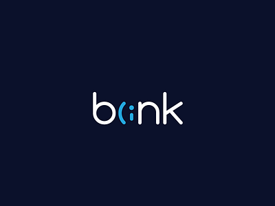 Blink app blink clever logo minimal simple wink wordmark