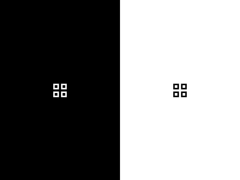 Grid View Icon Transition animation gif grid icon switch transition ui ux