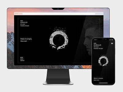 Freelance Designer Web & Mobile Site dark freelance inspire mobile motiongraphics portfolio ui uidesign ux uxdesign web