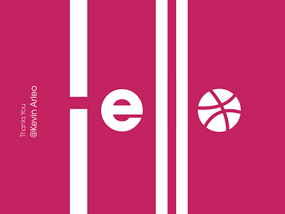 Hello World dribbble hello invite new thanks typography