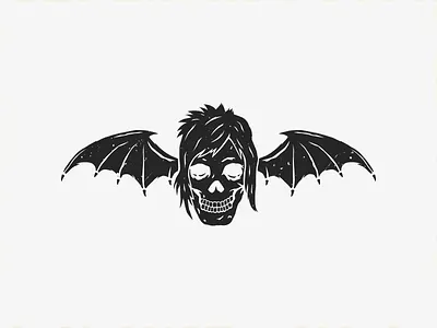 foREVer a7x avenged sevenfold bat black rev skull