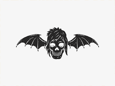 foREVer a7x avenged sevenfold bat black rev skull