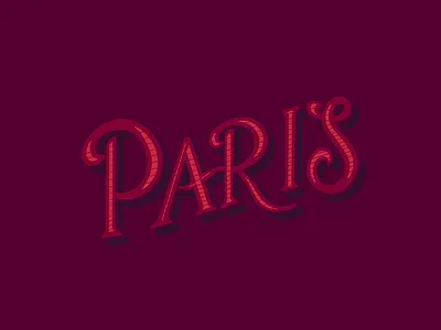 Paris custom type grid builder hand drawn ipad lettering paris procreate