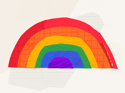 Pride! design exploration illustration paper shapes