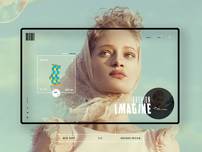Socks Online shop UI landing page online store product page shopping slider socks typhograpy ui ux