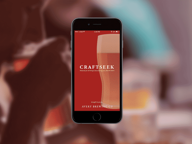 Craftseek Onboarding animation app beer craft interaction mobile onboarding social ui