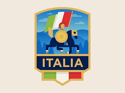 Italia football badge badge football italy logo patch shield soccer