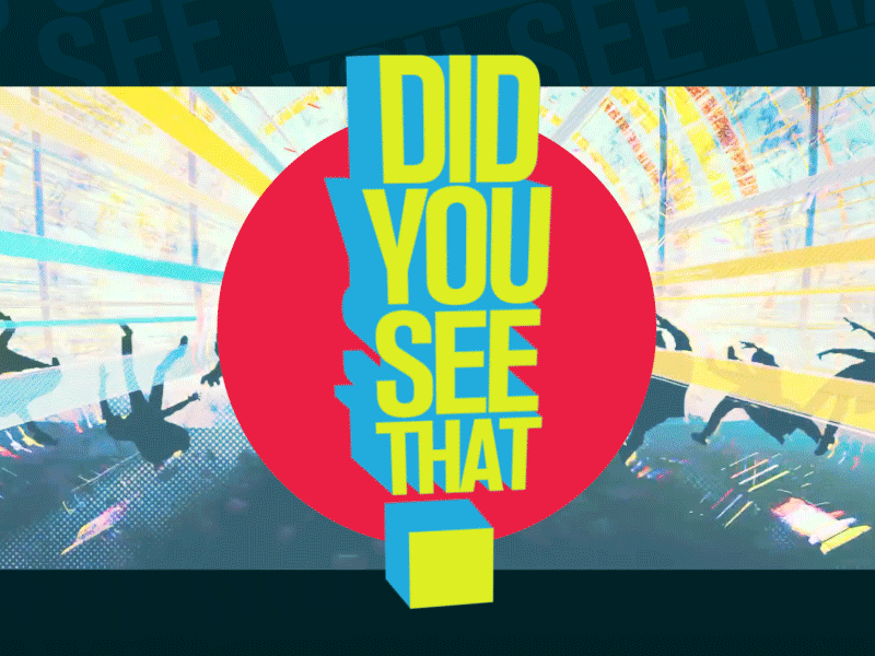 "Did You See That?!" Logo Animation after effects animation brand identity branding design fandom gif logo motion graphics pop culture trailers video
