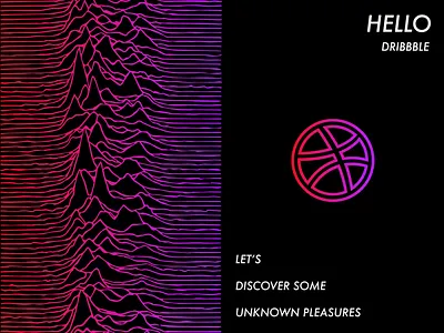 Hello Dribbble division joy peter saville vector