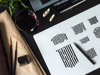 Тундра | Tundra branding calligraphy handwritten identity lettering logo logotype script sketch type vyaz workplace