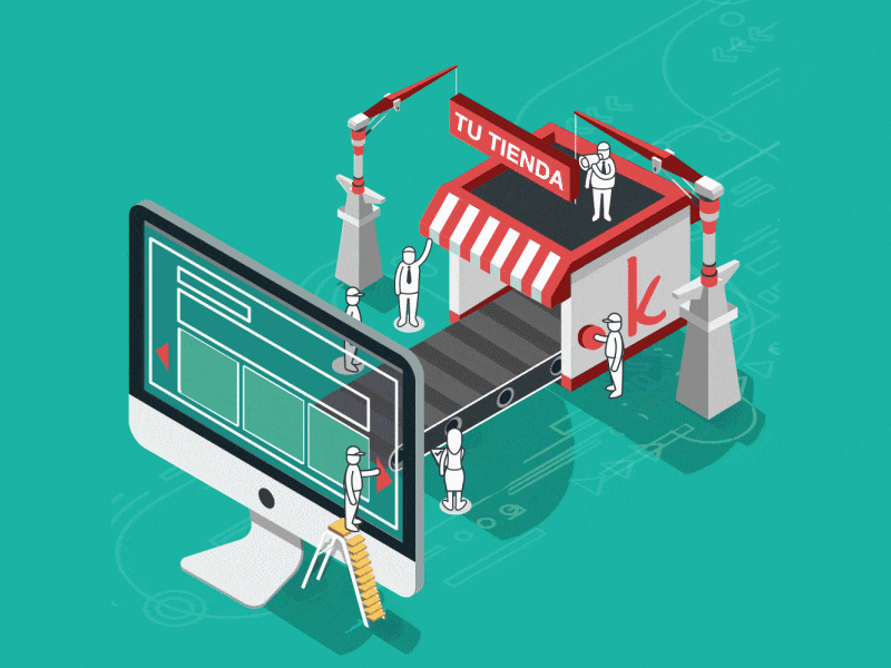 Komercia GIf animated ecommerce gif motion graphics