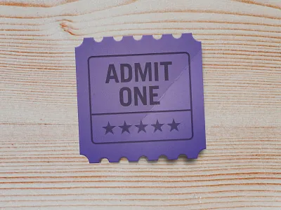 Admit One admit one shadow texture ticket