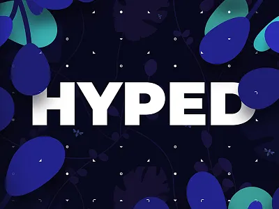 Foliage Geometric Experiment 02 - Close View blue bright colors experiment patterns relaxing typography