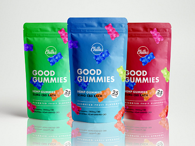 Chillax Branding + Packaging branding clean design gummies hemp logo packaging