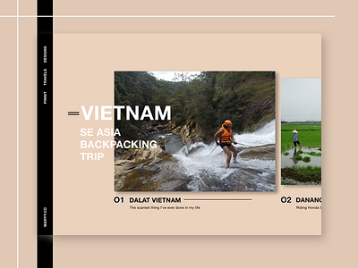 Travel Blog Desktop blog desktop desktop ui minimal portfolio travel ui ux