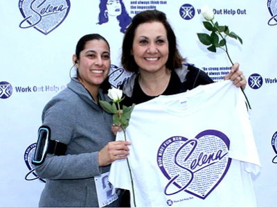Selena Fun Run T-shirt and Backdrop Design active design fit fun run heart madison cowles purple selena signature singer text tshirt
