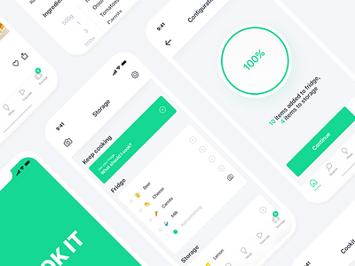 Cooking App UI cook cooking food ios light list minimial process student ui ux white
