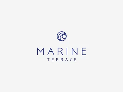Marine Terrace Logo brand icon identity logo marine terrace typography