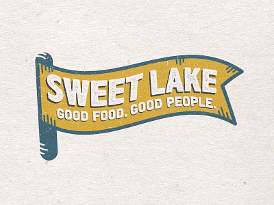 Sweet Lake Tee Concept badge brand branding logo restaurant salt lake city t shirt tee tee design visual identity