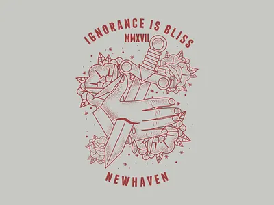 newhaven hand roses shirt design sword tattoo traditional tattoo