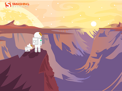 Smashing Magazine Exploring New Worlds exploringnewworlds illustrator smashingmagazine wallpaper