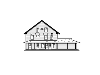 Lyceum Illustration guide house illustration minimal new hampshire simple travel