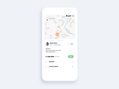 Concept for a delivery app