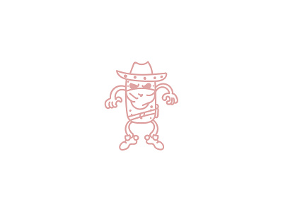 Burrito Bandito bandit burrito cute lineart mexican simple sombrero