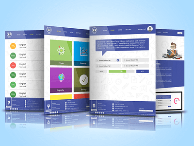 Exam web aplication app art branding design graphic icon ios logo mockup ui