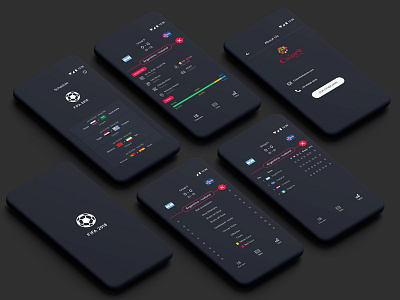 Fifa World Cup 2018 android app design dark theme fifa fifa world cup 2018 mock up sport
