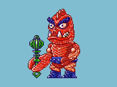 Clawful Pixels 16 bit 80s he man masters of the universe motu pixel art pixels skeletor