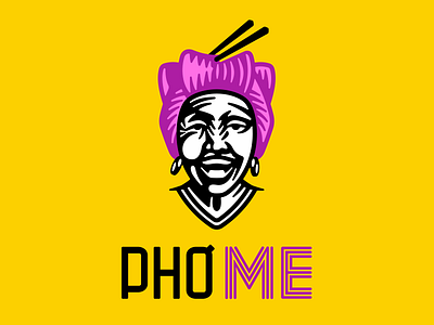 PHO ME asian chinese chopsticks face fast food grandmother happy restaurant smile woman