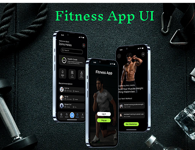 Fitness App UI Design design graphic design product design ui ux