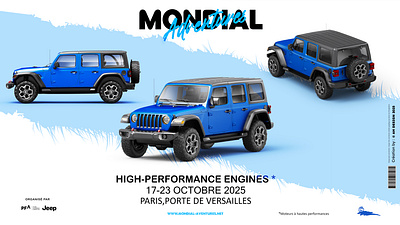 Mondial aventures - 2025 adobe ads car design graphic design paris photoshop socialmedia