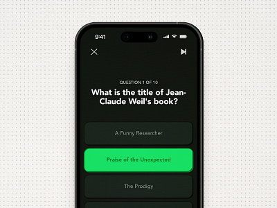 Spotify – Remember More from Podcasts app concept game mobile podcast quiz spotify ui uiux ux