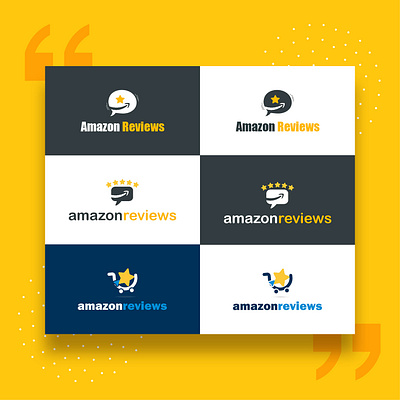 Amazon Review Logo graphic design logo motion graphics ui