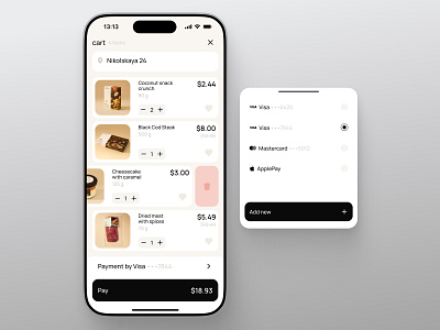 Food Shopping App – Premium UI Design app app design clean ui design e commerce food food app interface minimal design mobile app modern ui online store shop shopping app ui ux web