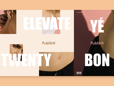 Publik® - Elevate Twenty boutique clothing editorial fashion lookbook minimalist outfit sport store ui ux