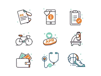Medical Icons apr icons illustration medical pharmacy pills prescription