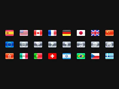 Country or region app flag icon icons region skeu ui web