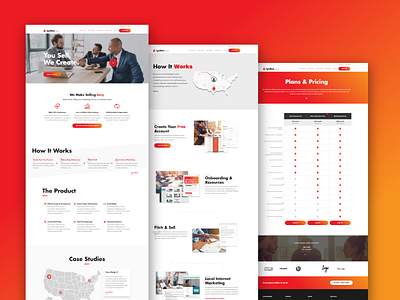 IgnitedAgent Sales Program Website adobe xd css css animation css grid jquery
